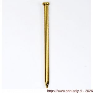 HJZ nagel 1.2x20 mm verloren kop messing 1 kg - A40870144 - afbeelding 1
