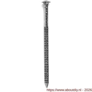 HJZ Profi ringnagel 2.9x60 mm bombe kop RVS A2 RAL 9005 gitzwart - A40870218 - afbeelding 1