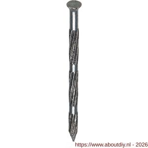 HJZ ribnagel 4.5x90 mm plat-conische kop verzinkt - A40870208 - afbeelding 1