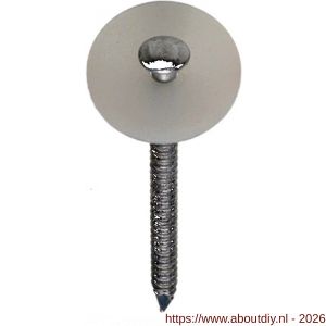 HJZ golfplaatnagel 4.5x35 mm bolle kop aluminium neopreen ring 11 mm - A40870007 - afbeelding 1
