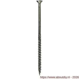 Klimas KMWHT houtbouwschroef 3.0x30 mm platverzonken kop Torx TX 10 verzinkt - A40897409 - afbeelding 1