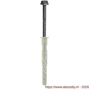 Klimas KPR-FAST-K kozijnplug nylon 10x 80 mm zeskant sleutelwijdte SW 13-Torx TX 40 verzinkt ETA - A40897099 - afbeelding 1