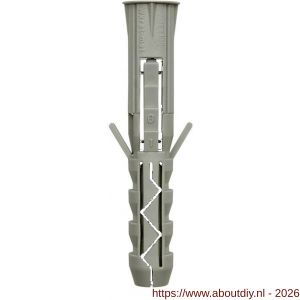 Klimas KPX universeel plug 6x30 mm polypropyleen - A40897186 - afbeelding 1