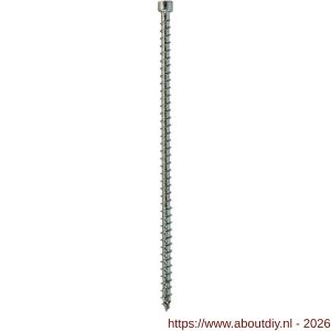 Klimas WKFC houtbouwschroef 8x120 mm cilinderkop Torx TX 40 voldraad verzinkt - A40897399 - afbeelding 1