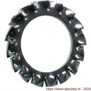 Steelies Ultimate tandveerring DIN 6798A M4 verzinkt - A40860863 - afbeelding 1