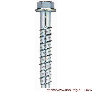 Steelies Ultimate betonschroefanker zeskantkop 5x80 mm diameter 5 mm verzinkt - A40864508 - afbeelding 1