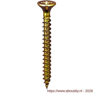 Steelies Ultimate Basic spaanplaatschroef 3,5x30 mm verzonken kop VK Torx T 15 geelverzinkt - A40867462 - afbeelding 1
