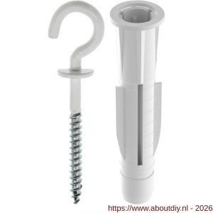 Tox Pirat Will-S schroefhaak inclusief Uni plug Trika in ronde pot - A40896144 - afbeelding 1