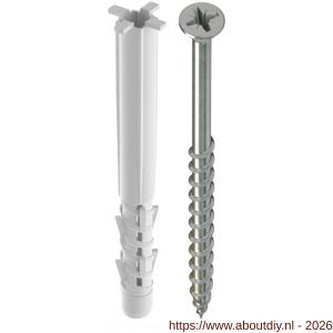 Tox Tetrafix XL universeel kozijnplug 6x65 mm met schroef - A40896051 - afbeelding 1