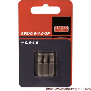 Bahco 59S/ 3P bit zaagsnede 1/4 inch 25 mm 1.0-5.5 inch 3 delig - A33001531 - afbeelding 1