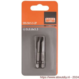 Bahco 59S/50 2P bit zaagsnede 1/4 inch 50 mm 1.0-6.0 inch 2 delig - A33001546 - afbeelding 1