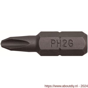 Bahco 59S/PH2G bit 1/4 inch 25 mm Phillips PH 2 gips 10 delig - A33001055 - afbeelding 1