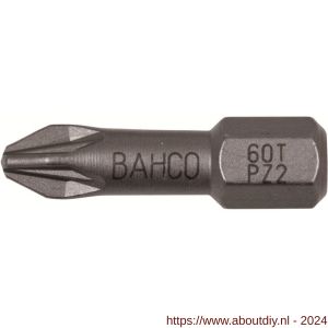 Bahco 60T/PZ bit 1/4 inch 25 mm Pozidriv PZ 2 torsie 10 delig - A33001156 - afbeelding 1