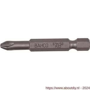 Bahco 61H/50PZ bit 1/4 inch 50 mm Pozidriv PZ 1 gehard 5 delig - A33001161 - afbeelding 1