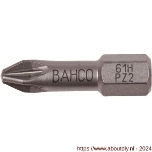 Bahco 61H/PZ bit 1/4 inch 25 mm Pozidriv PZ 2 gehard 5 delig - A33001168 - afbeelding 1