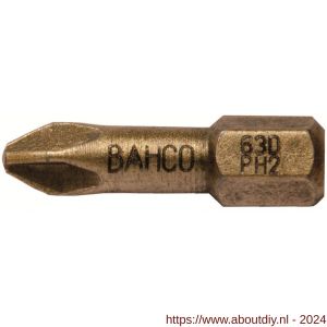 Bahco 63D/PH2G bit 1/4 inch 25 mm Phillips PH 2G diamant 5 delig - A33001096 - afbeelding 1
