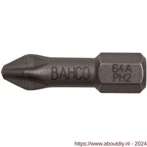Bahco 64A/PH bit 1/4 inch 25 mm Phillips PH 2 ACR 10 delig - A33001099 - afbeelding 1