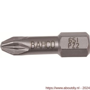 Bahco 65I/PZ bit 1/4 inch 25 mm Pozidriv PZ 3 RVS 10 delig - A33001202 - afbeelding 1