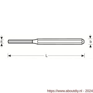 Bahco 3646 pendrijver 6x180 mm - A33004077 - afbeelding 2
