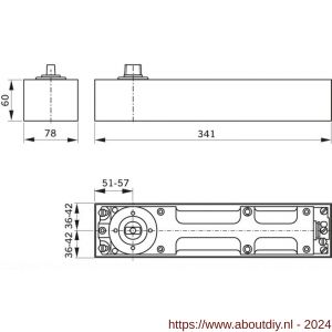 Dormakaba BTS 80 vloerveer EN 4 35 Nm met normale as en cementkast - A10180789 - afbeelding 2