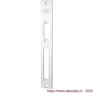 Maasland 22LP lange brede sluitplaat RVS voor schootgeleider inclusief doosje - A11301608 - afbeelding 1