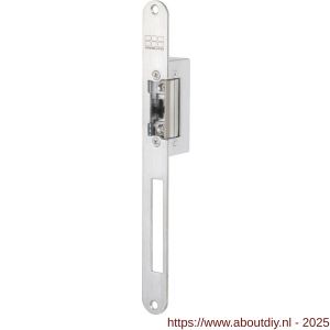 Maasland ABT17U elektrische deuropener arbeidsstroom lange afgeronde sluitplaat 10-24 V AC-DC 780 kg dagschootsignalering - A11301598 - afbeelding 1