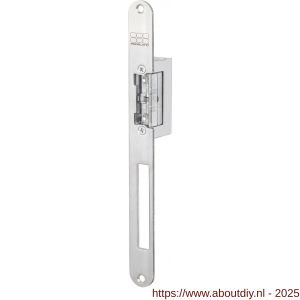 Maasland AI17U elektrische deuropener arbeidsstroom lange afgeronde sluitplaat 10-24 V AC-DC impulsontgrendeling - A11301582 - afbeelding 1