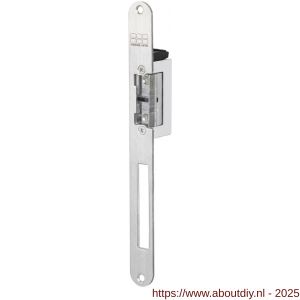 Maasland RT17U elektrische deuropener ruststroom lange afgeronde sluitplaat 12-28 V DC dagschootsignalering - A11301586 - afbeelding 1