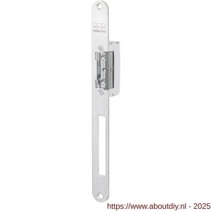 Maasland SI17U elektrische deuropener arbeidsstroom lange afgeronde sluitplaat 10-24 V AC-DC impulsontgrendeling - A11301590 - afbeelding 1