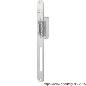 Maasland SPI17U elektrische deuropener arbeidsstroom lange afgeronde sluitplaat 10-24 V AC-DC vrijzetpal impulsontgrendeling - A11301591 - afbeelding 1