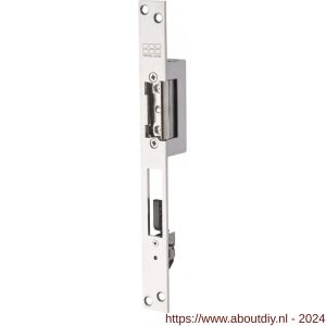 Maasland AI18U elektrische deuropener arbeidsstroom lange sluitplaat 10-24 V AC/DC impulsontgrendeling - A11300310 - afbeelding 1
