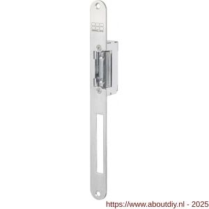 Maasland S17B elektrische deuropener arbeidsstroom lange afgeronde sluitplaat 6-12 V AC-DC - A11301587 - afbeelding 1