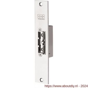 Maasland SI23U elektrische deuropener arbeidsstroom korte brede sluitplaat 10-24 V AC/DC impulsontgrendeling - A11300111 - afbeelding 1