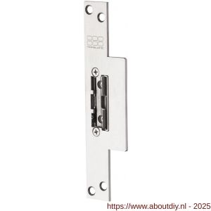 Maasland SP33U elektrische deuropener smal arbeidsstroom korte lipsluitplaat 10-24 V AC-DC vrijzetpal schootgeleider - A11300130 - afbeelding 1