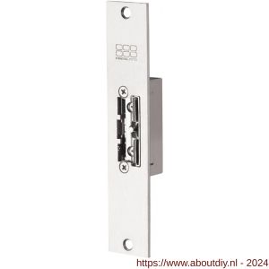 Maasland SPI23U elektrische deuropener arbeidsstroom korte brede sluitplaat 10-24 V AC/DC vrijzetpal impulsontgrendeling - A11300113 - afbeelding 1