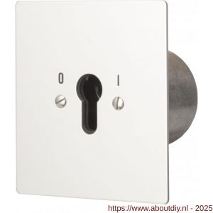 Maasland UPR1-1R sleutelschakelaar inbouw rond continu 1 - A11301065 - afbeelding 1