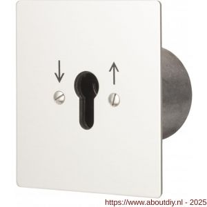 Maasland UPR1-2R sleutelschakelaar inbouw rond continu 2 - A11301067 - afbeelding 1