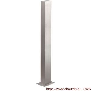 Maasland Z-RVS1200 toeganscontrole zuil roestvast staal 1200x120x80 - A11300877 - afbeelding 1