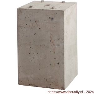 Maasland ZP betonpoer voor zuil Z-RVS 400x253x253 - A11300702 - afbeelding 1