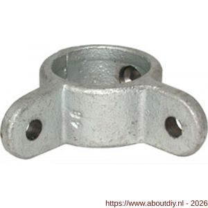Norma buiskoppeling 168M-B scharnierdeel M dubbel 90 graden 33,7 mm staal gegalvaniseerd - A11550656 - afbeelding 1