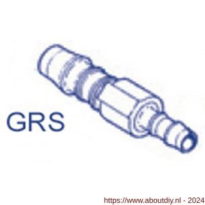 Norma slangkoppeling Normaplast Push-On slangconnector GRS 4-3 mm - A11551661 - afbeelding 1