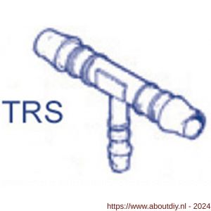 Norma slangkoppeling Normaplast Push-On slangconnector TRS 4-6-4 mm - A11551685 - afbeelding 1