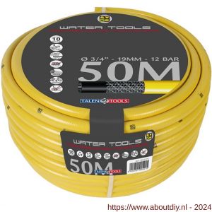 Talen Tools getricoteerde gele slang High Twist Resistant System 1 1/4 inch 25 m - A20501616 - afbeelding 1