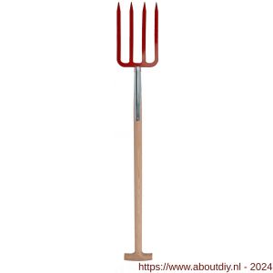 Talen Tools spitvork budget rood 85 cm - A20501412 - afbeelding 1