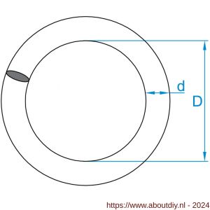 GebuVolco 119 ring dichtgelast 9.00x45 mm ijzer gegalvaniseerd - A50001347 - afbeelding 2