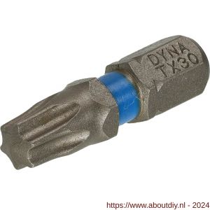 Dynaplus schroefbit 25 mm Torx TX 30 blauw blister 10 stuks - A51407079 - afbeelding 1