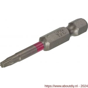 Dynaplus schroefbit 50 mm Torx TX 10 roze blister 5 stuks - A51407081 - afbeelding 1