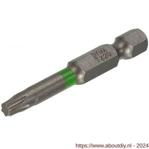 Dynaplus schroefbit 50 mm Torx TX 20 groen blister 5 stuks - A51407083 - afbeelding 1