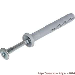 Rawl nagelplug met cilindrische kraag 5x25 mm 100 stuks - A51402458 - afbeelding 1