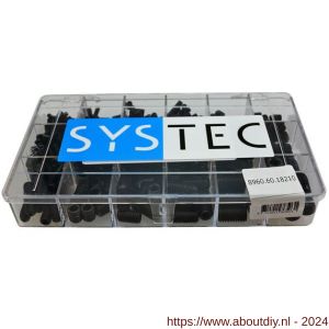 Systec assortimentsdoos 18-vaks stelschroef staal blank DIN 916 - A51400060 - afbeelding 1